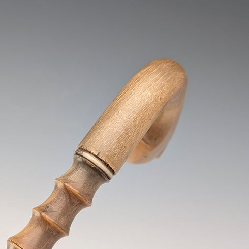 British vintage horn shaft horn handle walking stick 94cm